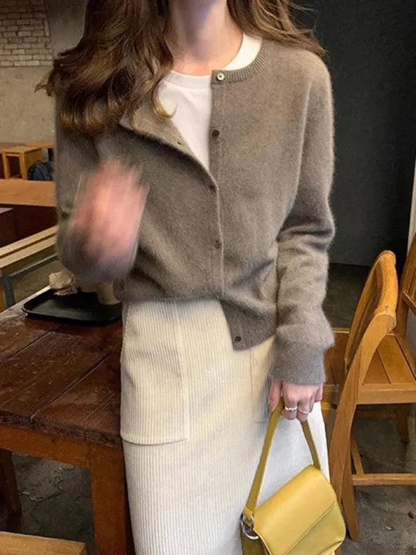 Stilla | Lagdelt Dame Strikjakke Pullover