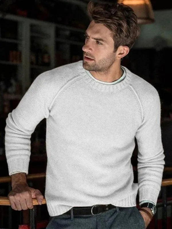 Stilla | Slim Fit Herrer Pullover Sweatshirt