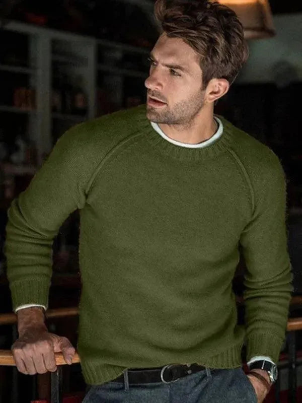 Stilla | Slim Fit Herrer Pullover Sweatshirt