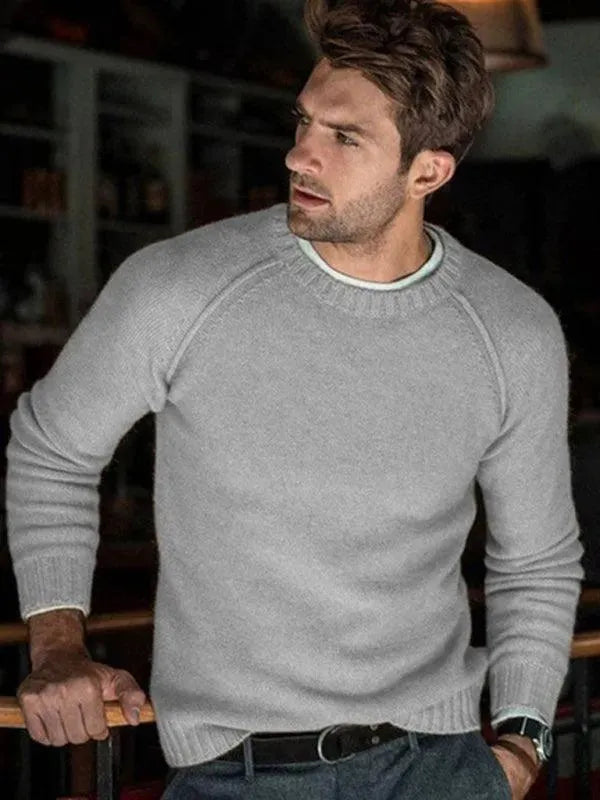 Stilla | Slim Fit Herrer Pullover Sweatshirt