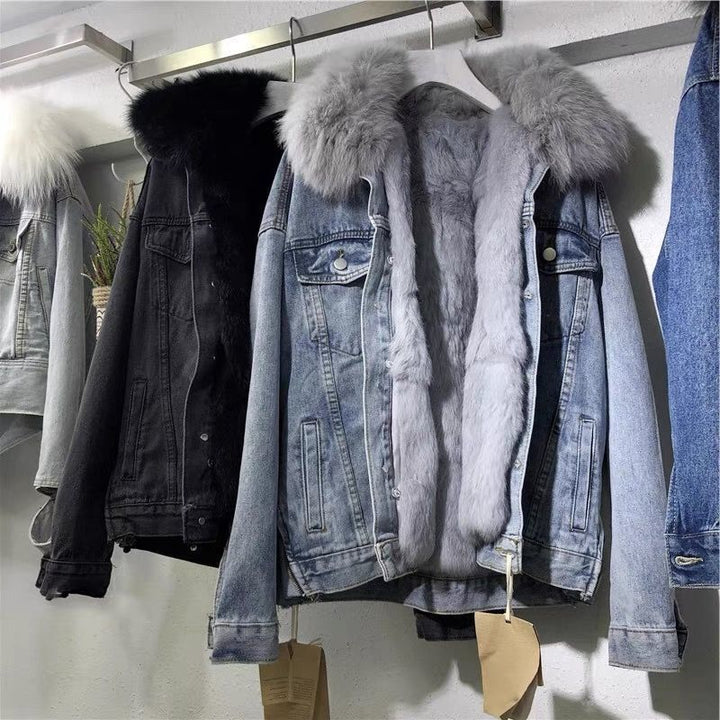 Stilla | Klassisk Jeansjakke Til Damer Med Foder Af Künstlær