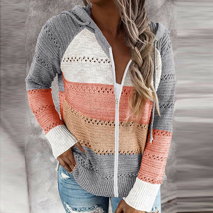 Stilla | Læderafslappet tidløs strikpullover Fit