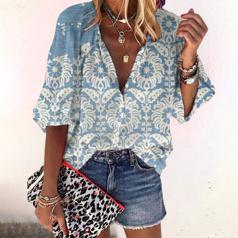 Stilla | Vintage Print Skjorte