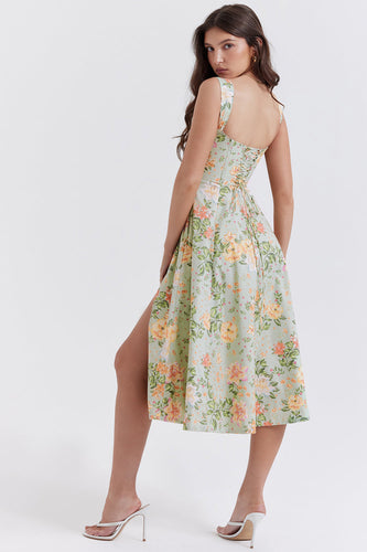 Stilla | Blomstret Let Midi Solkjole