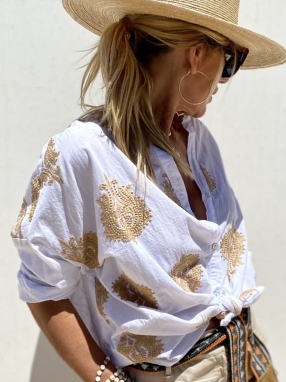 Stilla | Broderet Boho Bluse