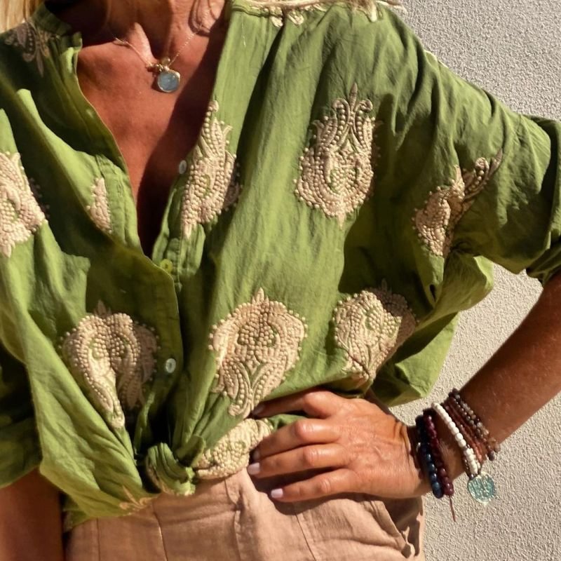 Stilla | Broderet Boho Bluse