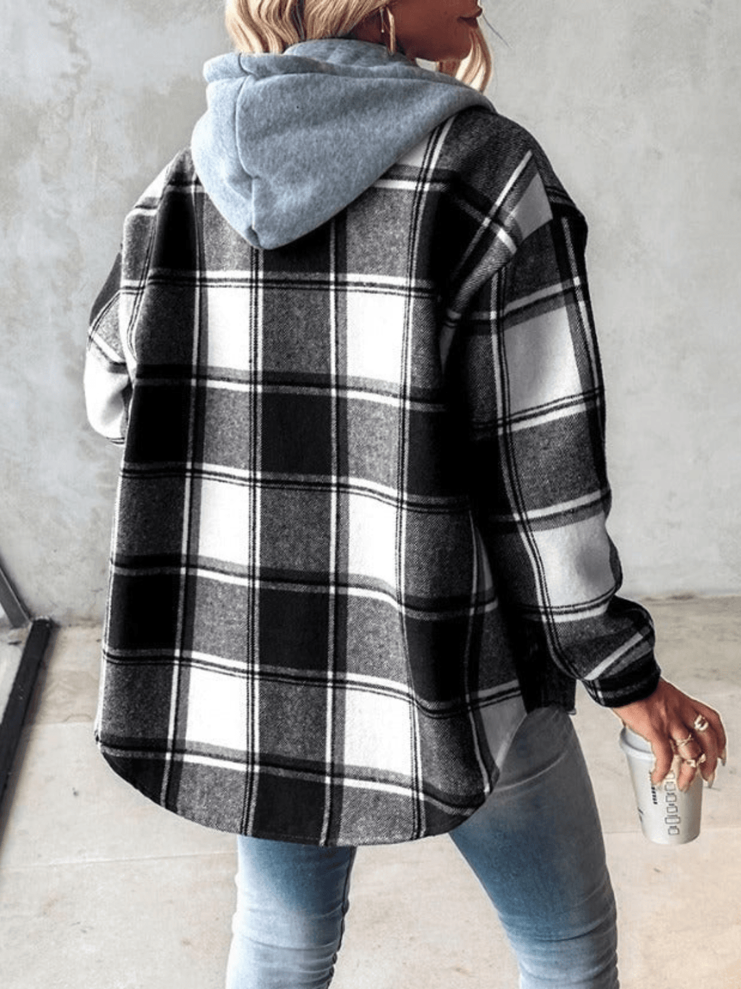 Stilla | Løs flannel-hoodie Alisa