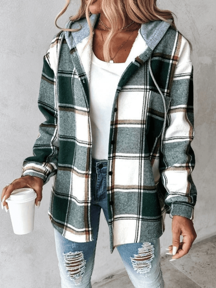 Stilla | Løs flannel-hoodie Alisa