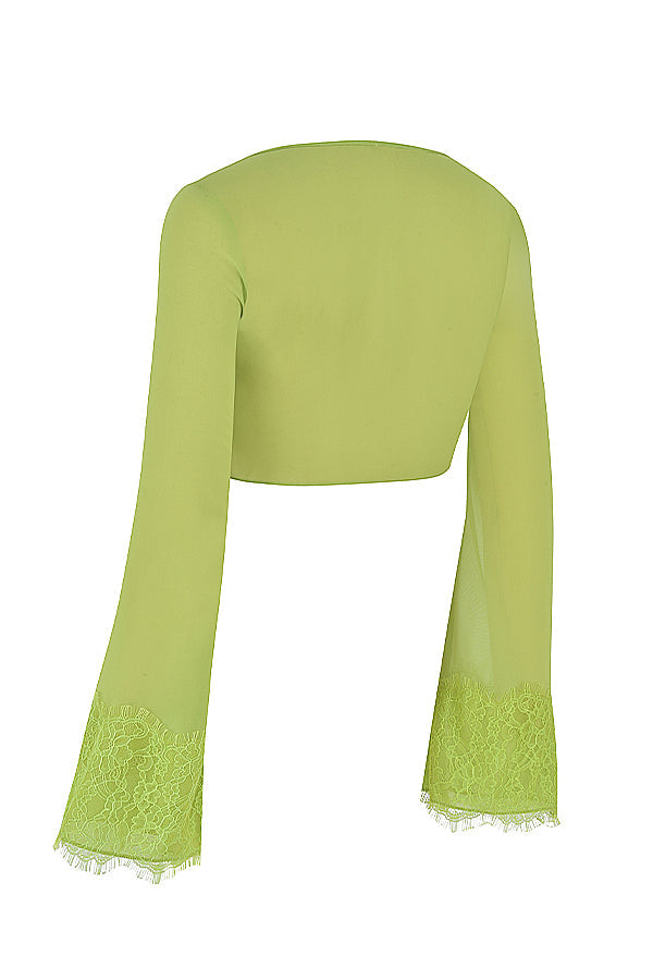 Stilla | Cropped Top Med Udskåret Maxi Nederdel