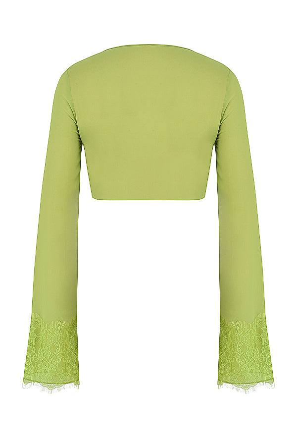 Stilla | Cropped Top Med Udskåret Maxi Nederdel