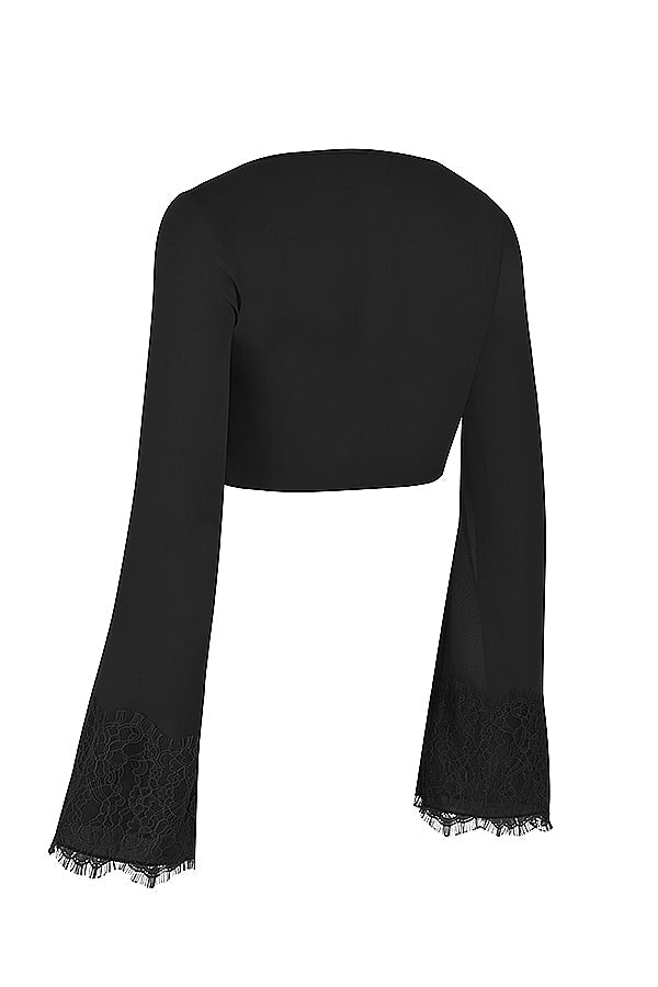 Stilla | Cropped Top Med Udskåret Maxi Nederdel