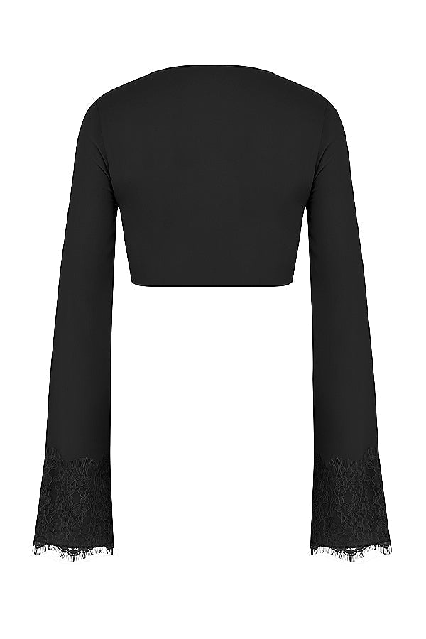 Stilla | Cropped Top Med Udskåret Maxi Nederdel