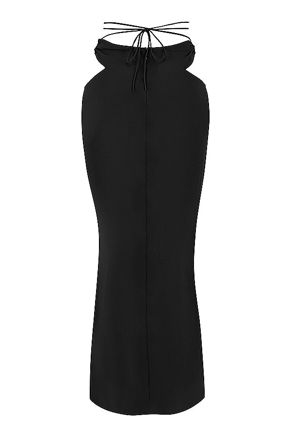 Stilla | Cropped Top Med Udskåret Maxi Nederdel