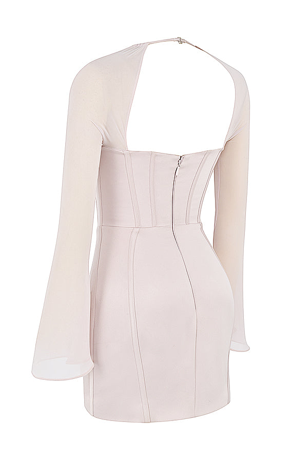 Stilla | Krystal Satin Korset Mini Kjole