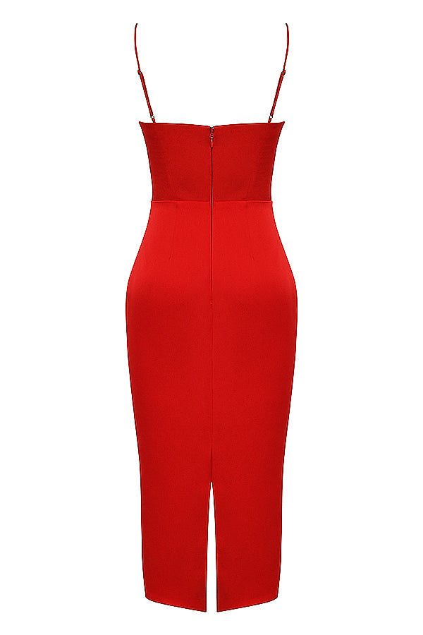 Stilla | Midikjole Satin Korset