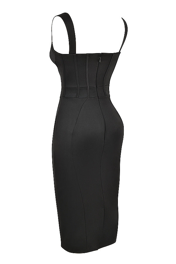 Stilla | Midikjole Satin Korset