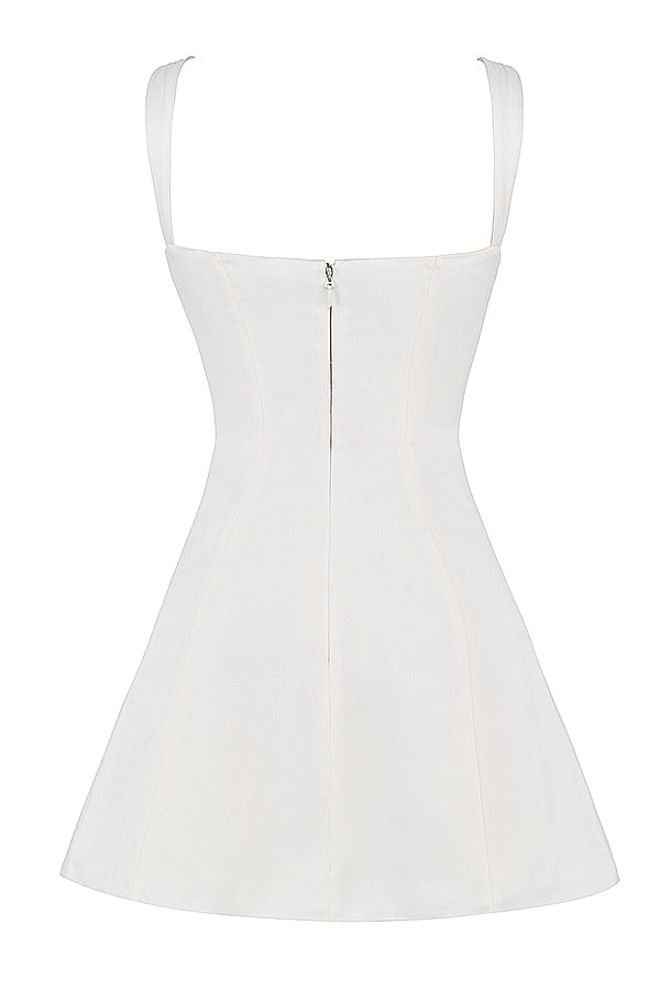 Stilla | Minikjole Satin Og Blonder