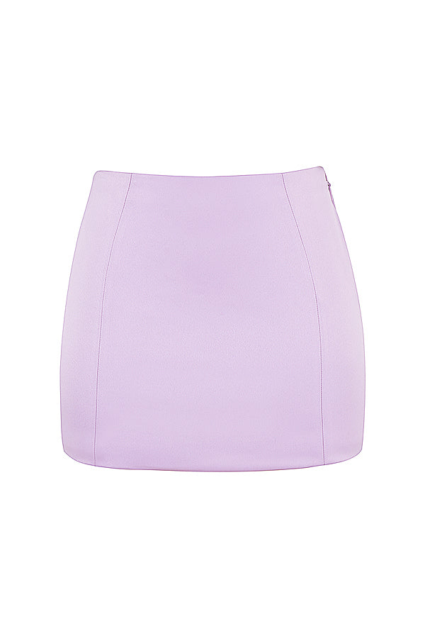 Stilla | Orchid Satin Korset Med Mini Nederdel