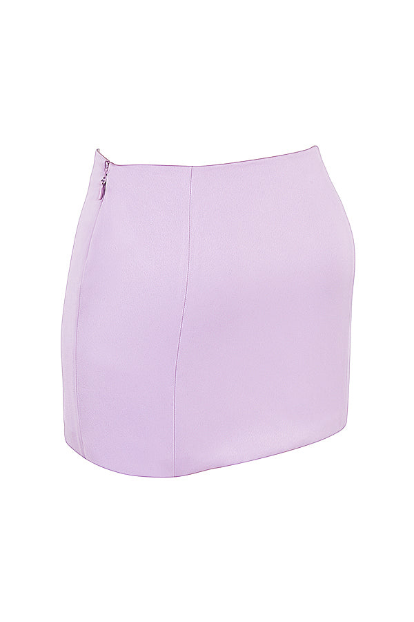 Stilla | Orchid Satin Korset Med Mini Nederdel