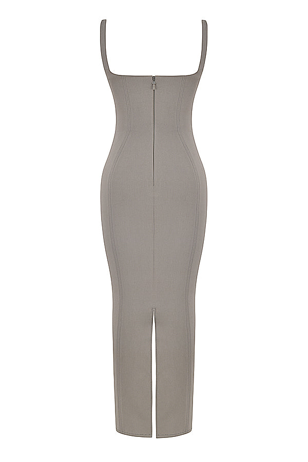 Stilla | Smoke Bodycon Maxikjole
