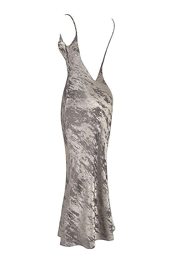 Stilla | Maxikjole Tin Satin
