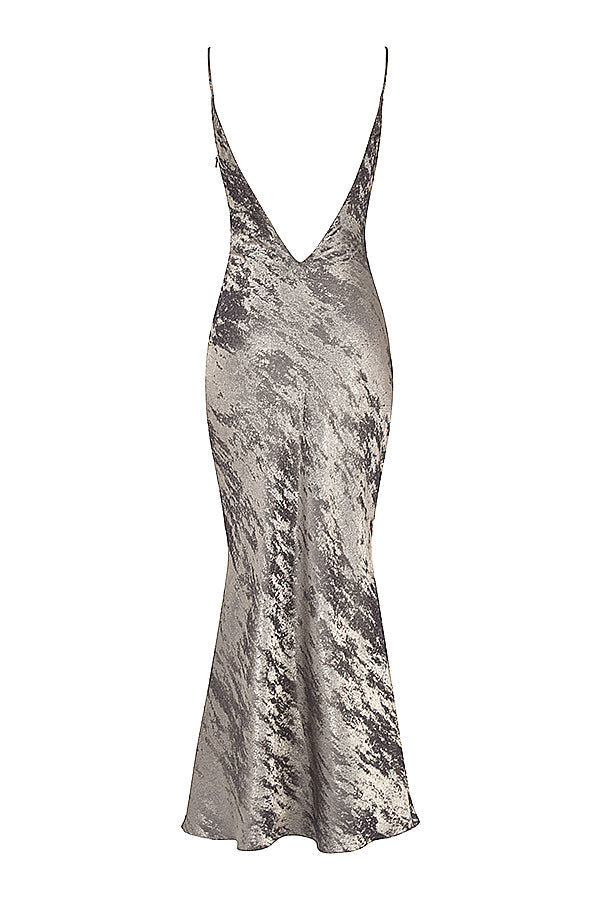 Stilla | Maxikjole Tin Satin