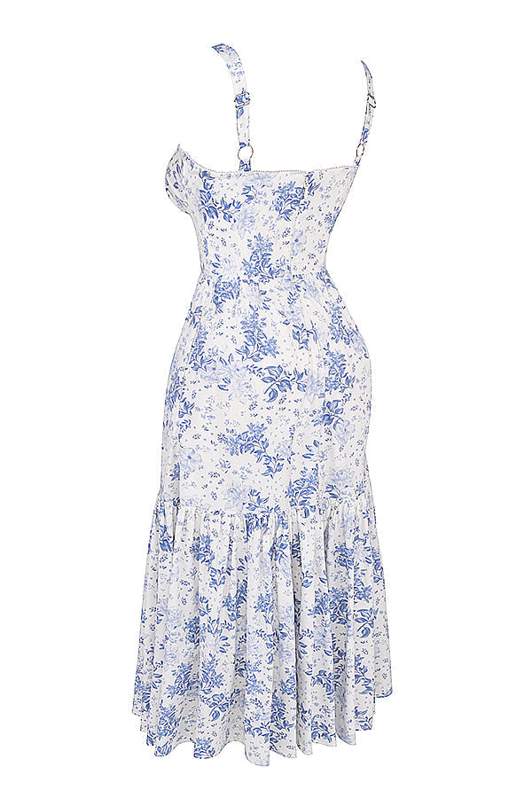 Stilla | Blomstret Let Midi Solkjole