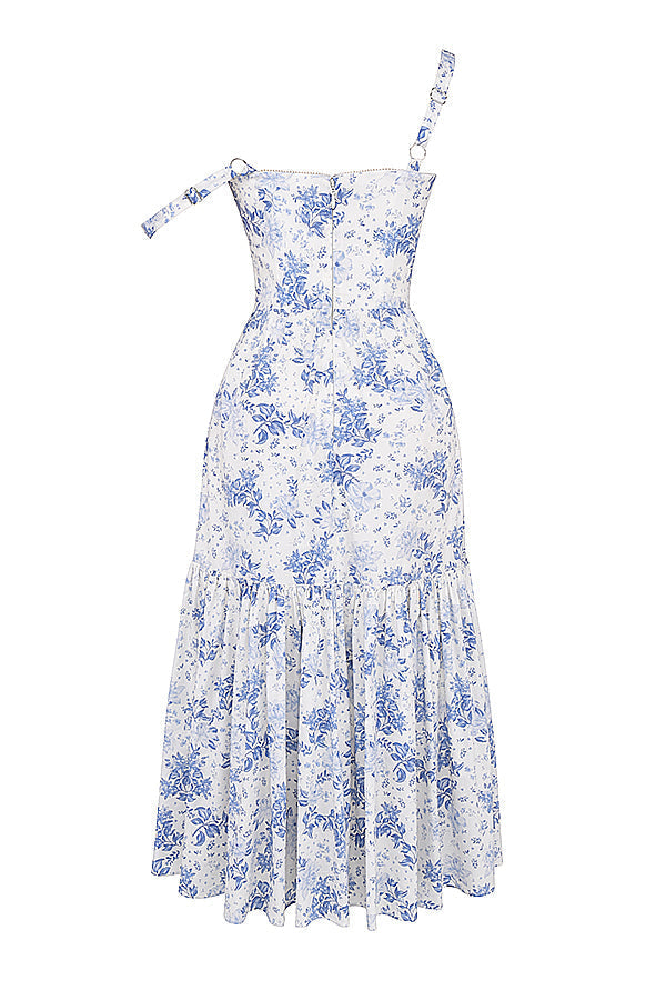 Stilla | Blomstret Let Midi Solkjole