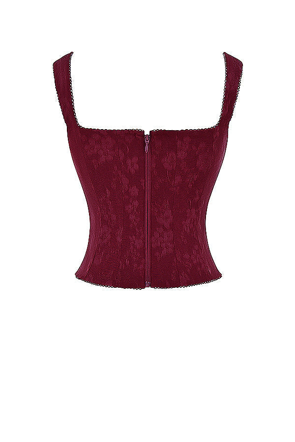 Stilla | Merlot Blomstret Korset