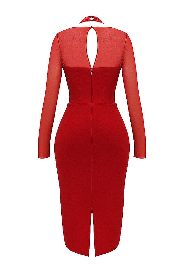 Stilla | Plunge Midikjole