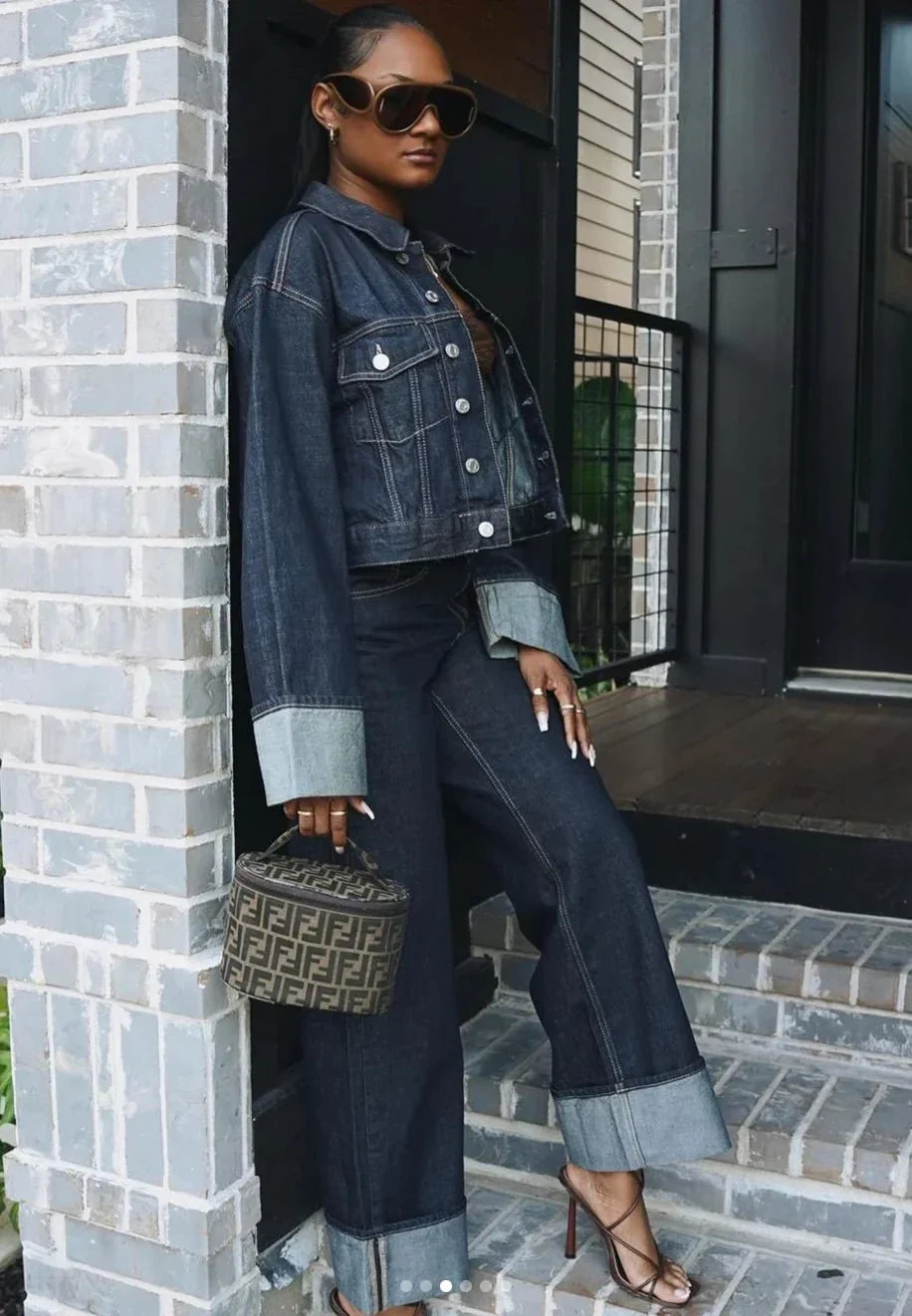 Stilla | Jeans med kantdesign