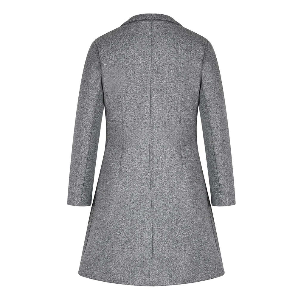 Skovae | Dame Sort Trenchcoat Overgangs Jakke