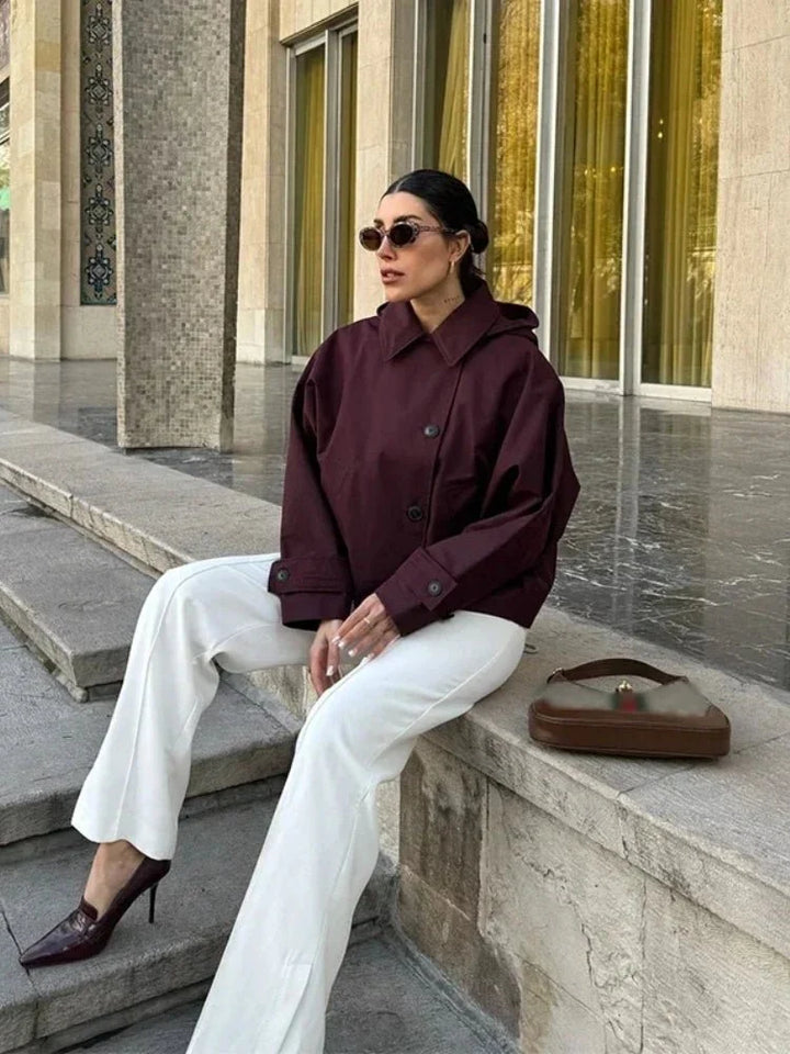 Stilla | Hætte Trench Coat