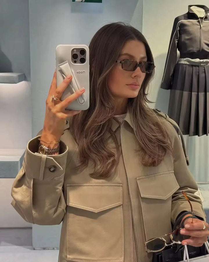 Stilla | Cropped Trench Coat