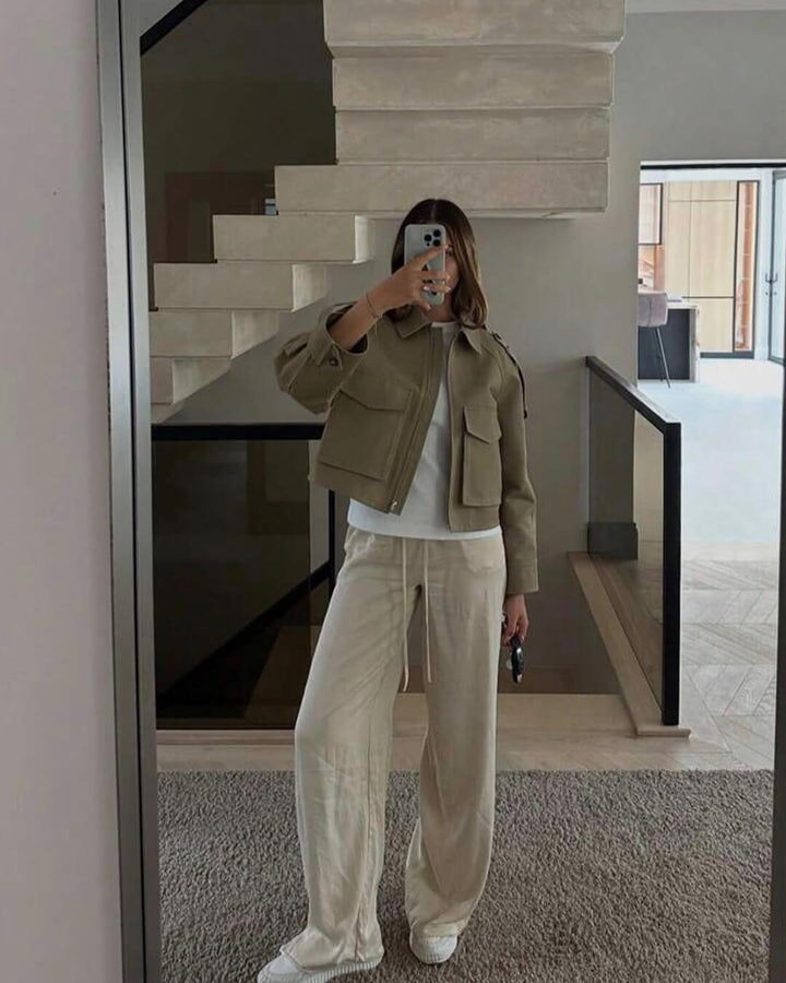 Stilla | Cropped Trench Coat