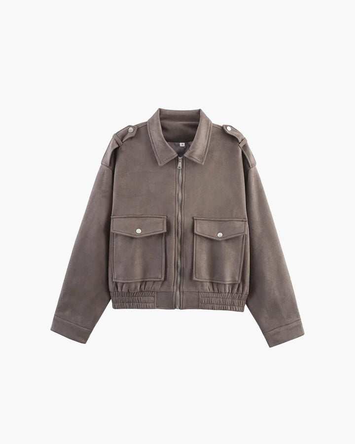 Stilla | Suede-Pilot Jakke