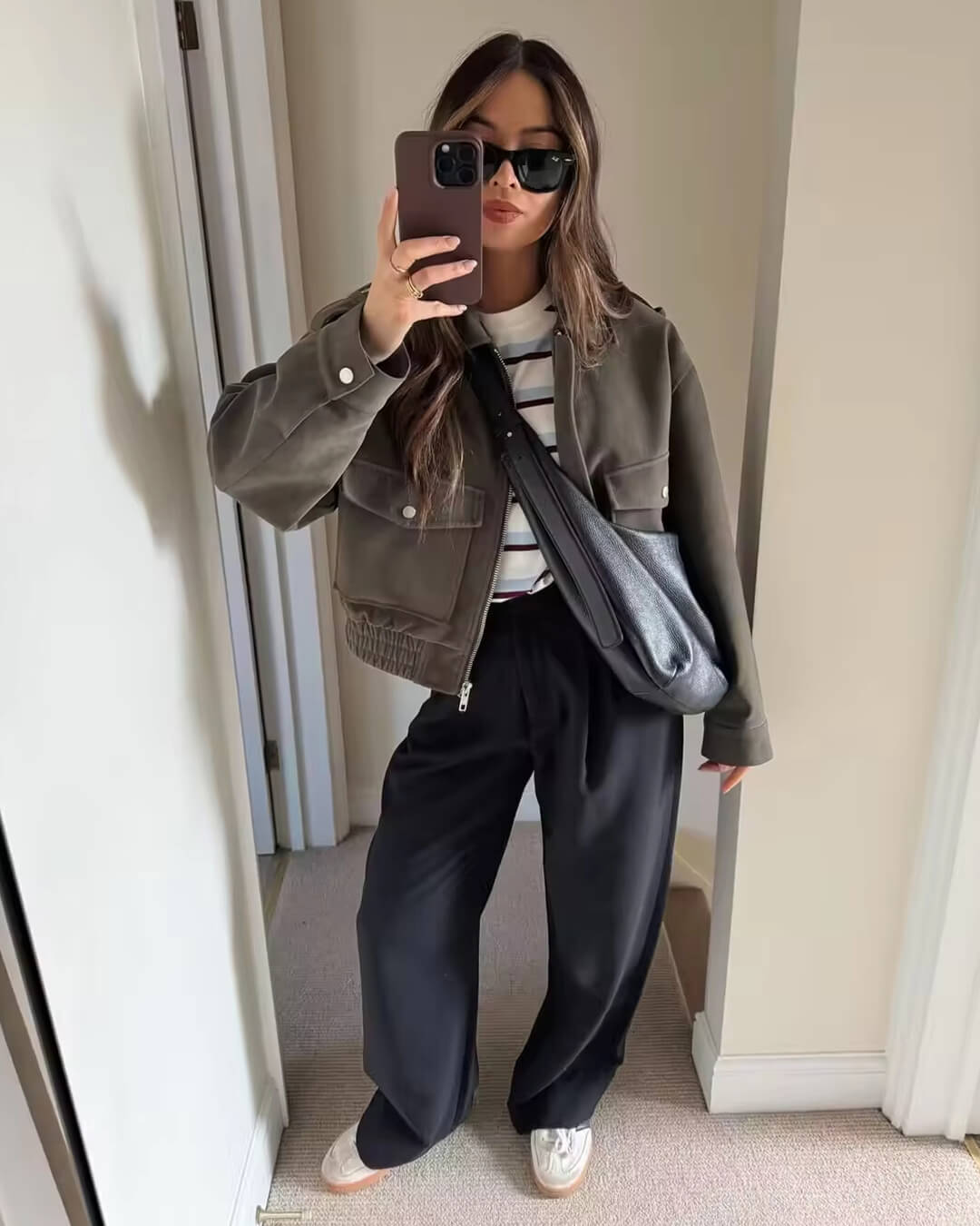 Stilla | Suede-Pilot Jakke