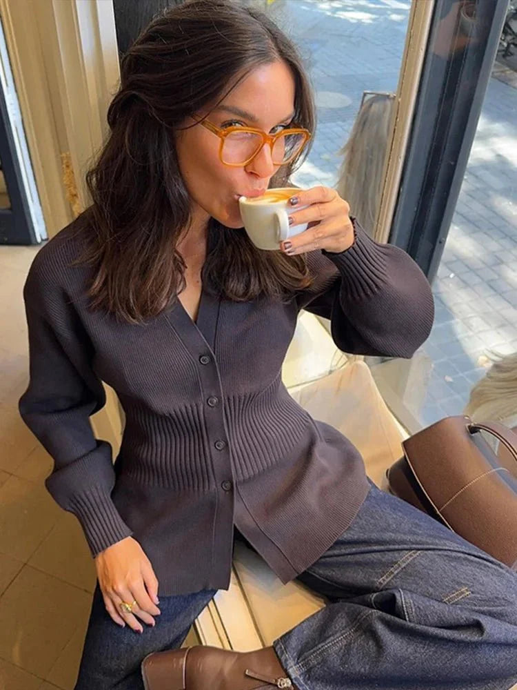 Stilla | Skræddersyet V-Hals Cardigan