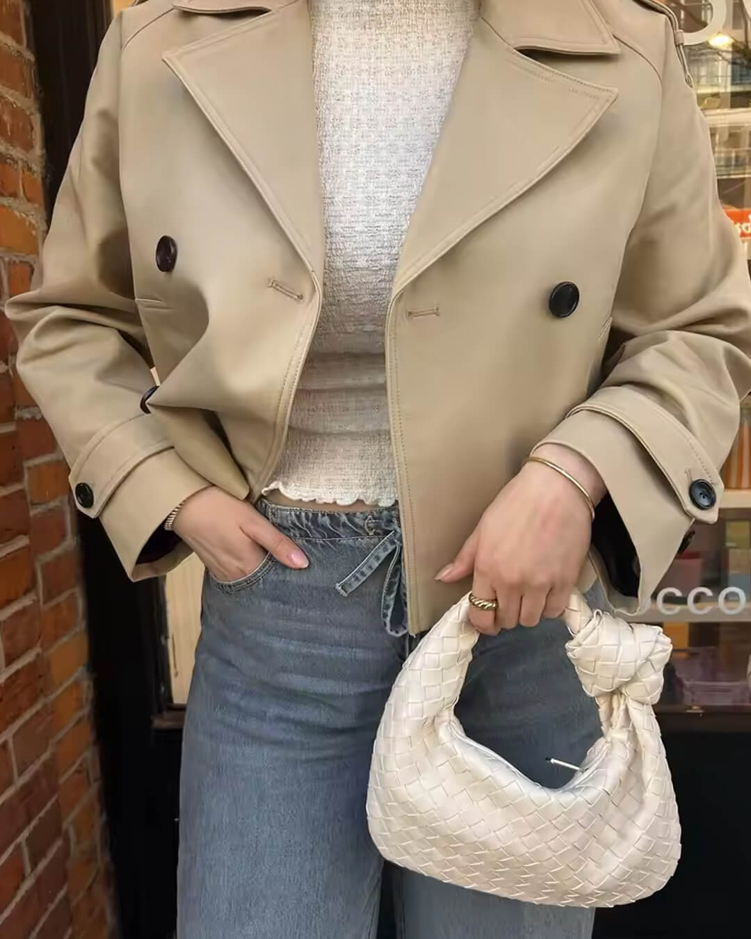 Stilla | Cropped Trenchcoat