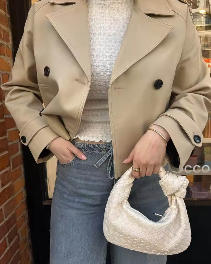 Stilla | Cropped Trenchcoat