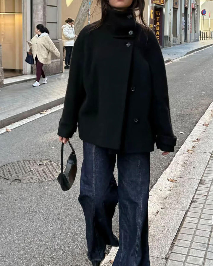 Stilla | Elegant Jakke med Stående Krave
