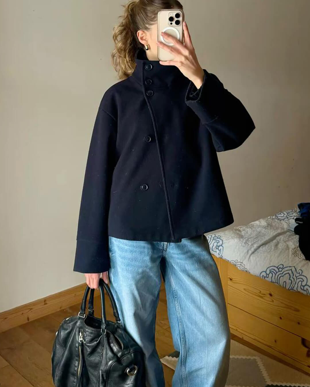Stilla | Elegant Jakke med Stående Krave