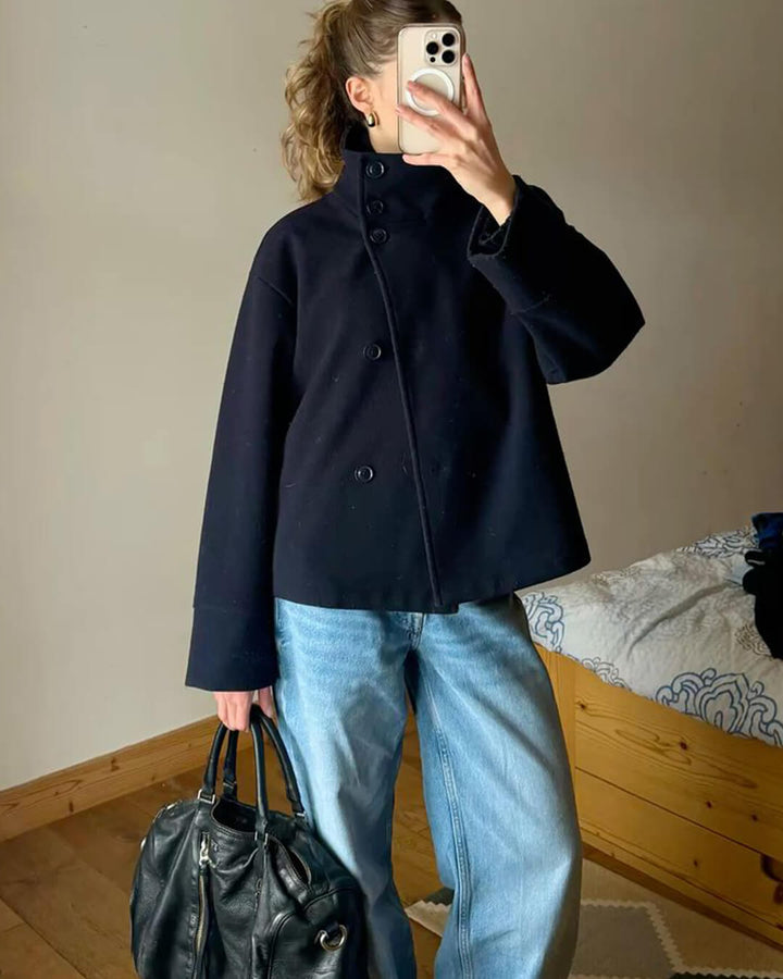 Stilla | Elegant Jakke med Stående Krave