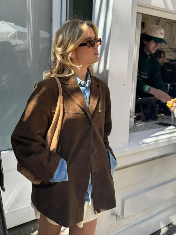Stilla | Faux-Suede-Blazer