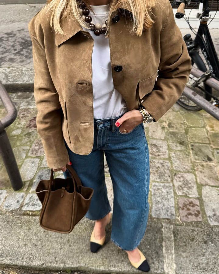 Stilla | Suede Blazerjakke