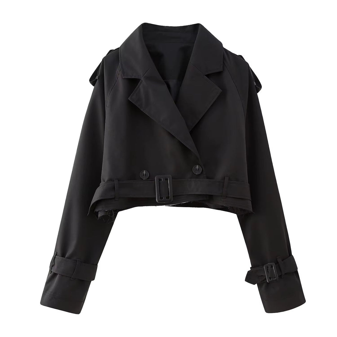 Stilla | Forkortet Trenchcoat