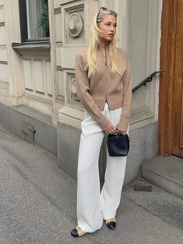 Stilla | Cardigan med Lynlås