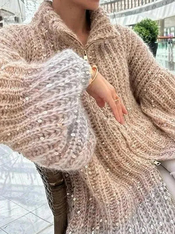 Stilla | V-udskæring Strikjakke Pullover