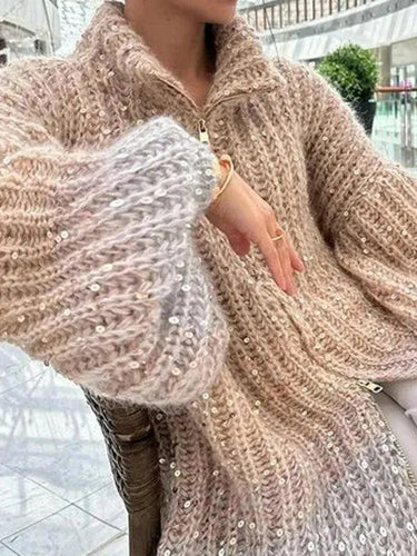 Stilla | V-udskæring Strikjakke Pullover