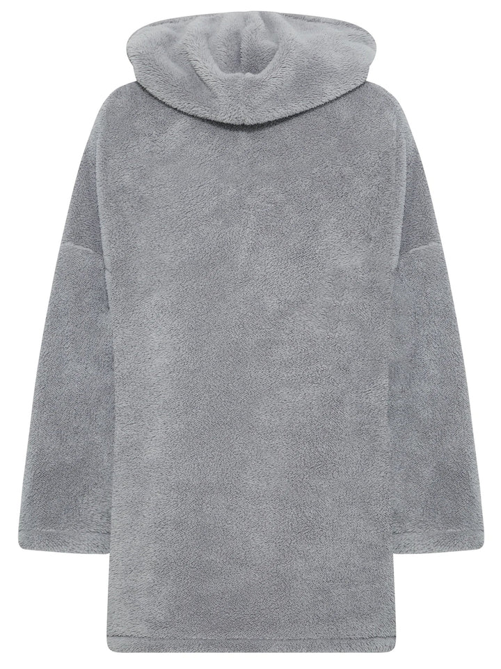 Stilla | Snuggle Plus Størrelser Teddy Hoodie Kjole